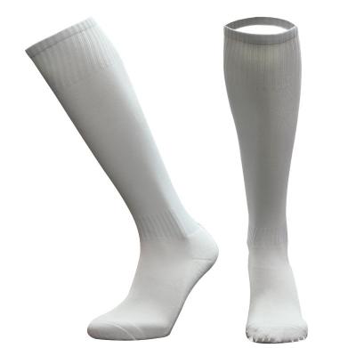 China Sale Breathable Warm Knee High Plain Football Socks Thick Foot Socks For Kids And Adults for sale