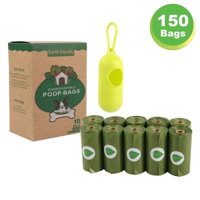 China Sustainable Cornstarch Compostable Dog Poop Bags Biodegradable Dog Waste Bag with Dispenser Bio Degradable Doggy Plastic Customized Leading for sale