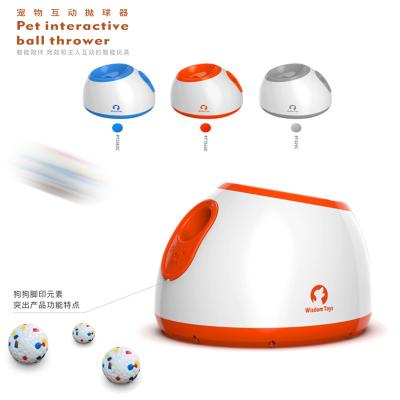 China Sustainable New Small Medium Size Dog Puppy Pet Thrower Fetch Machine Interactive Automatic Ball Launcher for sale