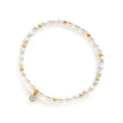 China CLASSIC Luxury Hot Selling Custom Made Minimalist Natural Pearl Bracelets for sale