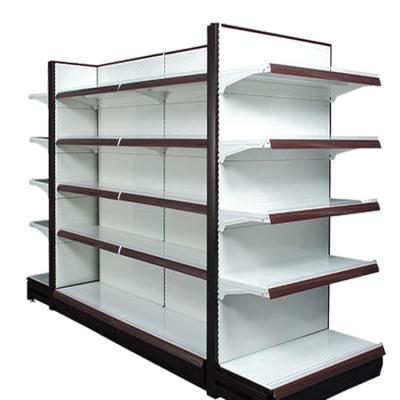 China wholesale double sided steel metal supermarket supply snacks display rack than stores display rack supermarket shelves for sale