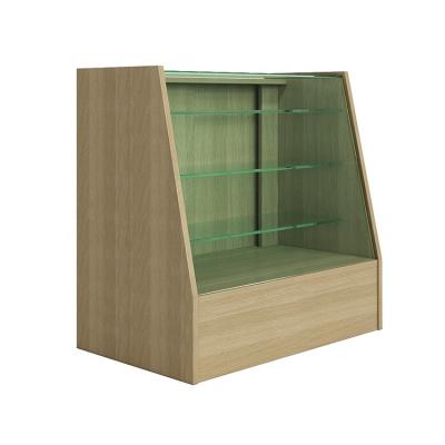 China Single Sided Pharmacy Glass Display Cabinet Pharmacy Counter Modern Design for sale