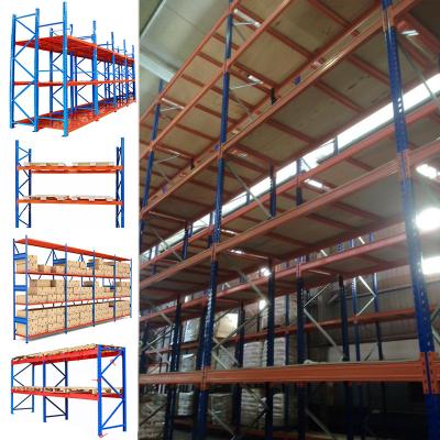 China Customized Adjustable Heavy Duty Corrosion Protection Storage Steel Shelf Storage Rack System for sale