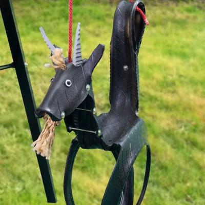 China Recycled Outdoor Play Tire Kids Swing Kids Swing For Kids Black Goat 3 To 10 Years for sale