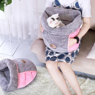 China Cat Bed Pet Puppy House Winter Breathable Warm Dog Cushion Cats Products Cama de Gato Nest Mat Indoor Basket Cave Kennel for sale