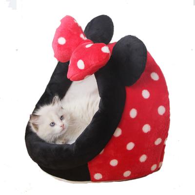 China Indoor Breathable Winter Deep Sleep Comfort Cat Bed New Little Mat Basket Small Dog House Comfy Products Pets Tent Cave Beds for sale