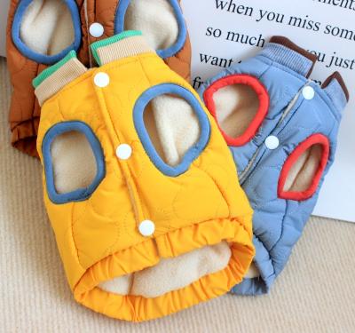 China Puppy Viable Windproof Waterproof Jacket Coat Winter Dog Vest Warm Cold Weather Pet Apparel With 2 Fleece Layers for sale