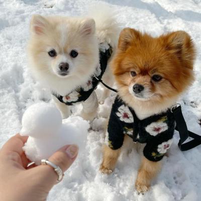 China 2021 Sustainable Fashion Luxury Wool Winter Warm Pet Puppy Clothes Ropa Perro Dog Coat For Small Medium Dogs for sale