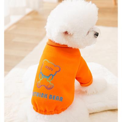 China Wholesale Viable Winter Teddy Bear Sweater Hoodie Lovely Puppy Sweater Reflective Pet Clothes Dog Hoody for sale