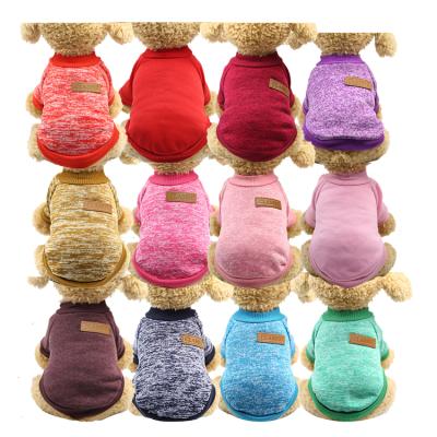 China Viable Wholesale Pet Clothes Knitwear Dog Sweater Soft Thickening Puppy Winter Warm Sweater For Dogs for sale