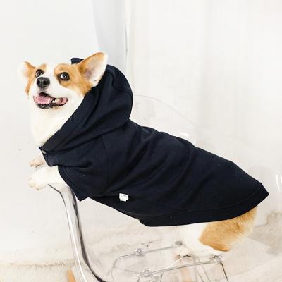 China SUSTAINABLE Cotton XS-2XL Thick Hooded Large Pet Clothes Custom Dogs Sweater Puppy Outfits Dog Hoodies for sale