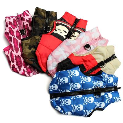 China Sustainable Padded Pet Clothes Puppy Equipment Vest Winter Dog Jacket Coat Windproof Warm Clothing for sale