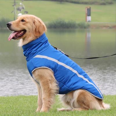 China Viable Adjustable Zipper On Fur Collar Winter Warm Waterproof Pet Clothes Puppy Equipments Dog Jacket Coat for sale