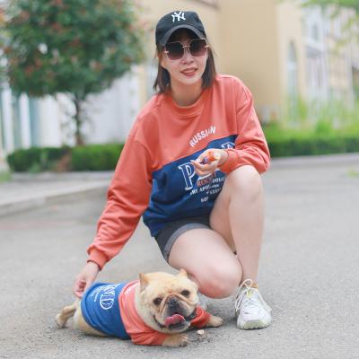 China O Neck Viable Sweater Warm Puppy Pet Outfits Sweater French Bulldog Dog Sweatshirts Matching Dog and Owner Clothes for sale