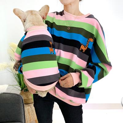 China Wholesale Viable Size Autumn Multi Color S-4XL Dog and Owner Matching Clothes Pull Over Dog Sweater for sale