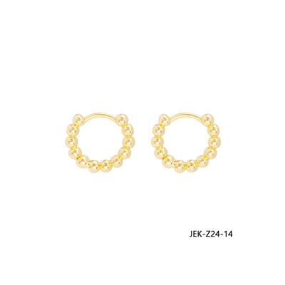 China Hot Selling Trendy Circle Hoop Earrings For Women 18K Gold Plated Stainless Steel Earring for sale