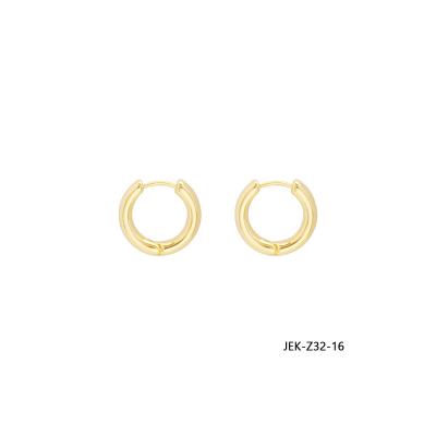 China FASHIONABLE High Quality 18K Gold Plated Chunky Earrings For Women Stainless Steel Oval Earring for sale