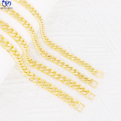 China Wholesale High Quality JXX Fashion Bracelet Jewelry 24k Gold Plated Chunky Custom Cuban Link Chain Bracelet For Man And Women for sale