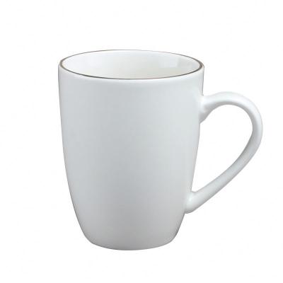 China Sustainable Free Sample 12oz Ceramic White Mugs For Decal Printing Eco Coffee Mug for sale