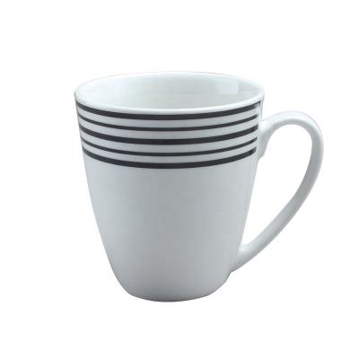 China Sustainable 12oz Mugs Wholesale Custom Ceramic Coffee Mugs Fine Porcelain Mugs for sale