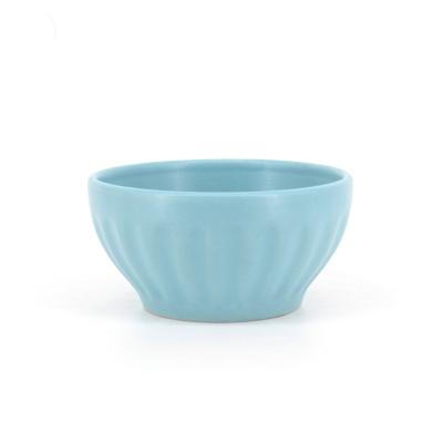 China Sustainable Affordable Baby Food Bowl Comes From China Colorful Glazed Embossed Ceramic Bowl for sale