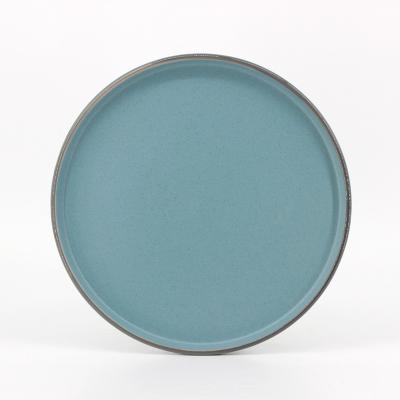 China Sustainable ceramic plates made of high quality stoneware materials, safe and healthy plate for sale