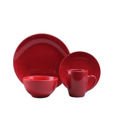 China Factory direct sales viable can support custom 16 pcs of luxury ceramic dinner set for sale