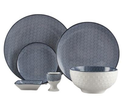 China Viable factory direct sales of a Japanese style dinner set luxury ceramic tableware for sale