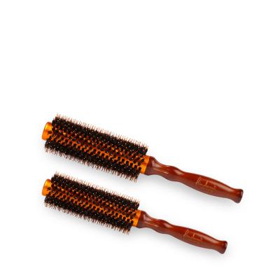 China Home High Quality Aluminum Wooden Bristle Tube Competitive Price Hair Rolling Comb for sale