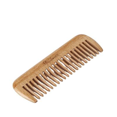 China Factory Selling Travel Beech Bomb Tooth Hairdressing Comb Famous Flat Wide Wooden Comb Custom OEM Wholesale for sale