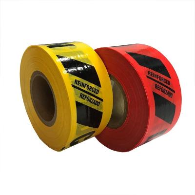 China Industrial and Construction Areas Reinforced Woven Tape / Security Woven Tape / Barricade Precaution Tape for sale