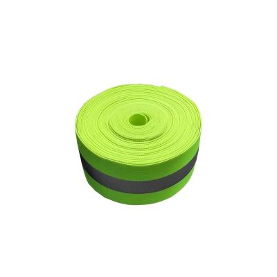 China Non Adhesive Custom Green Reflective Elastic Band for sale