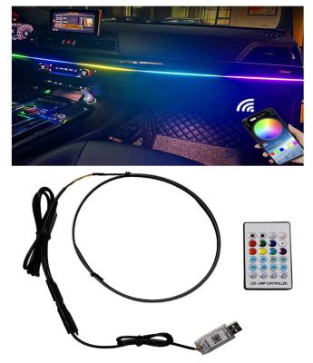 China Camouflage Mini USB LED Light Flexible Car Ambient Light Kit RGB Car Decorative Lamp for sale