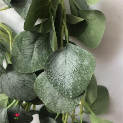 China Home decoration; office decoration; wedding decoration QSLH-B067 high quality artificial silk eucalyptus leaves Garland For Decoration for sale