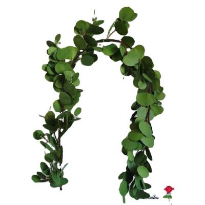 China Home decoration; office decoration; wedding decoration QSLH-B124 Amazon Customized Real Touch Garland Artificial Latex Garland For Wedding Home Decoration for sale