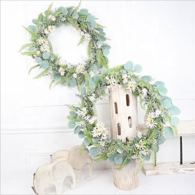 China Wedding Artificial Eucalyptus Garland AI-459 Hot Sale Fabric Eucalyptus Garland For Festival Celebration for sale