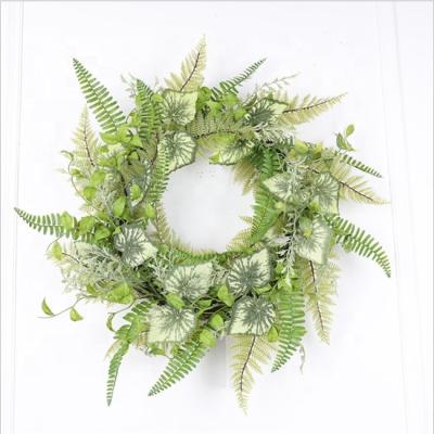 China Wedding Garland for Hanging Indoor Outdoor Round Green Garland AI-461 for Hanging Window for sale