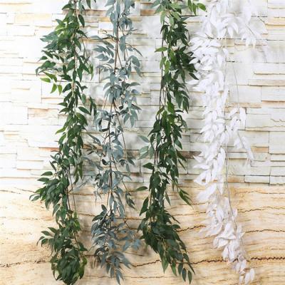 China Realistic Best Quality Plant Artificial Willow Garland Hanging Vine for sale