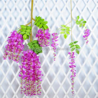 China Cheap Artificial Flower China Wisteria Artificial Flower For Wedding Decoration for sale