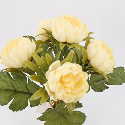 China Artificial Flower Factory Price Peony High Quality Decorative Flowers Artificial Flowers for sale