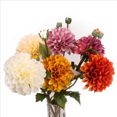 China Wholesale Single Artificial Flowers Dahlia For Decorative Flowers Dahlia For Decorative Flowers AI-238 2019 Artificial Flowers for sale