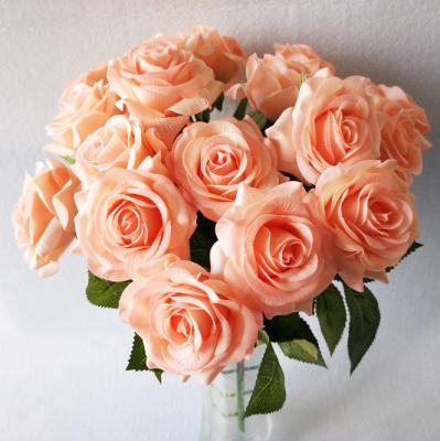 China Wedding decoration; home decoration. Real Touch Latex Artificial Rose Flower For Wedding Decoration for sale