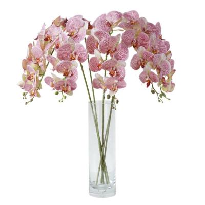 China Valentine's Day ; QSLH-W581 Mother's Day Hot Sale 9 Heads Artificial Butterfly Orchid For Wedding Decoration for sale