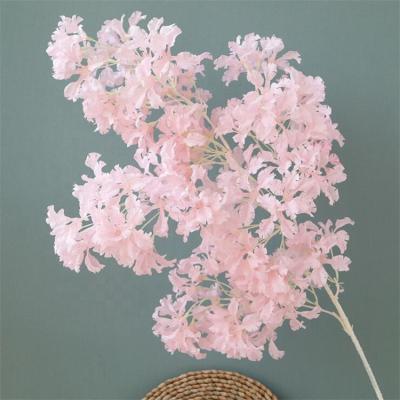 China Realistic artificial snow Cherry Blossom Tree Branch of 2019 new style decorative flowers for sale