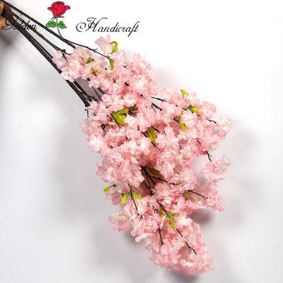 China Artificial Cherry Blossom Flower Tree Branches For Cherry Wedding Flower Plaza for sale