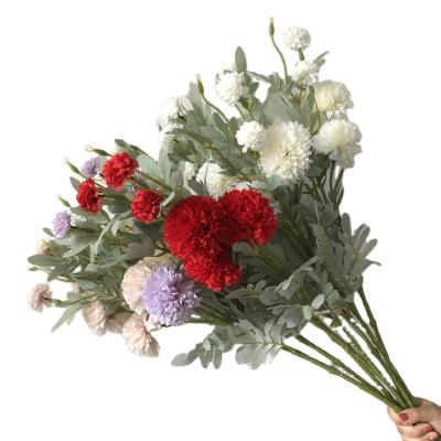 China Wedding / Home Decoration QSLH-S0301 Artificial Hydrangea Flowers Silk Flower Ball Chrysanthemum For Wedding Party Decoration for sale