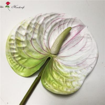 China Good Quality QSLH - T161 Amazon Hot Sale 3D Printing Artificial Flowers Anthurium Plant For Home Decoration for sale