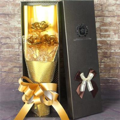 China Life Like 2019 Hot-Selling 24 Carat Gold Roses For Birthday Gifts Girls 8 Years Old for sale