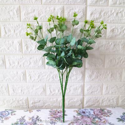 China Home decoration leaf desmodium home decor silver cheap mad sale green artificial leaf for sale