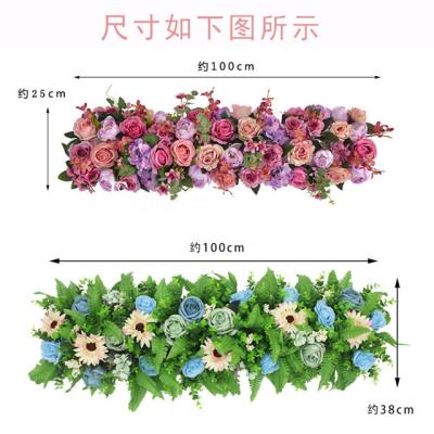 China High quality silk artificial flowers and artificial flower rose wedding arch for sale